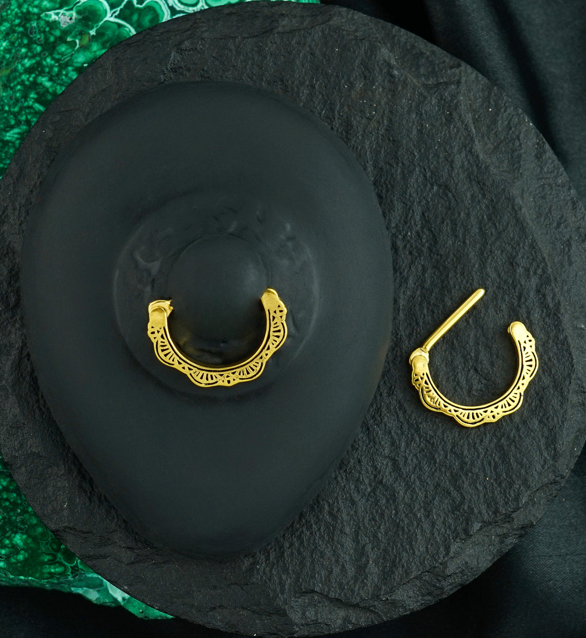 14G Gold PVD Fraise Nipple Clicker