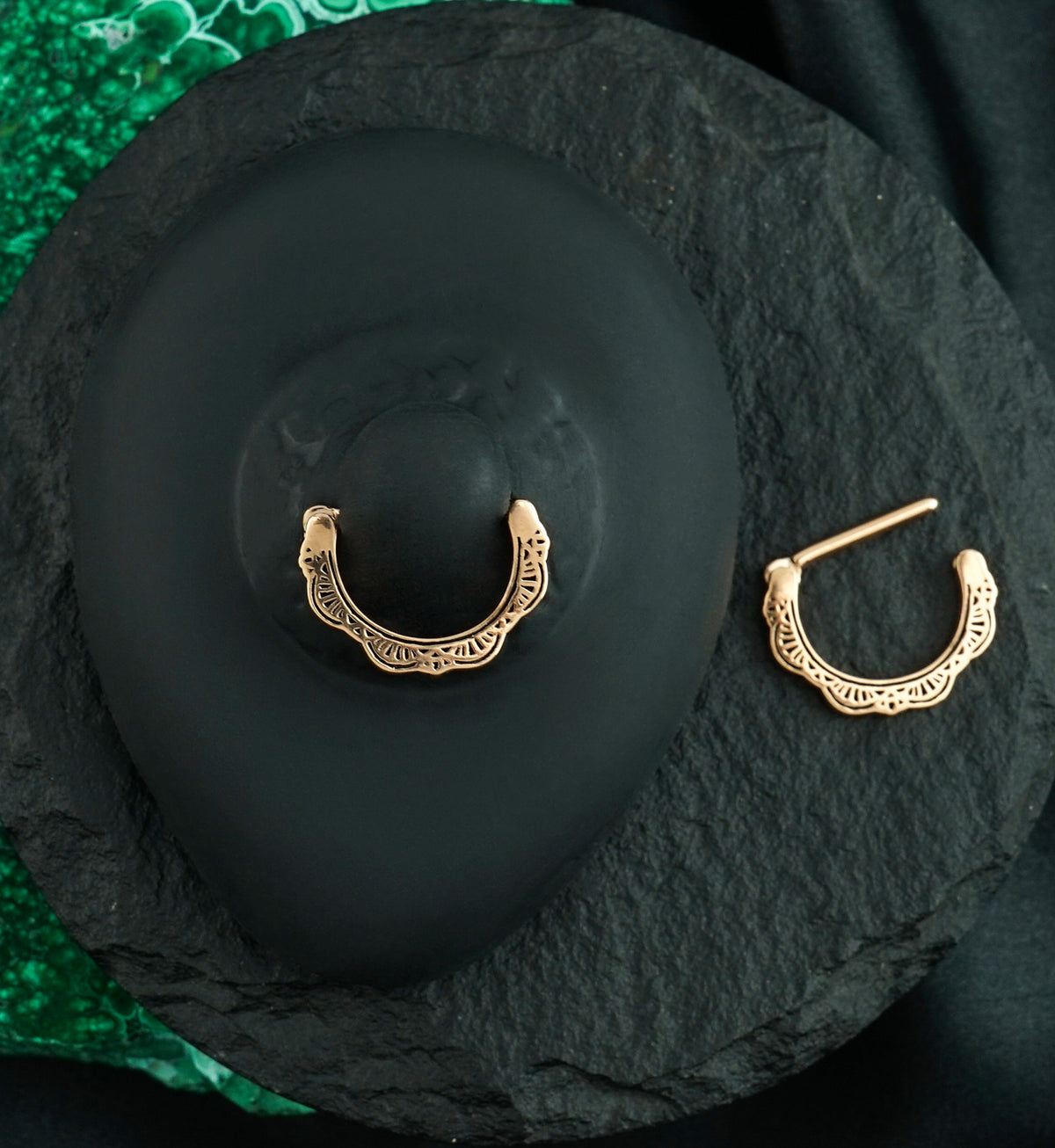 14G Rose Gold PVD Fraise Nipple Clicker