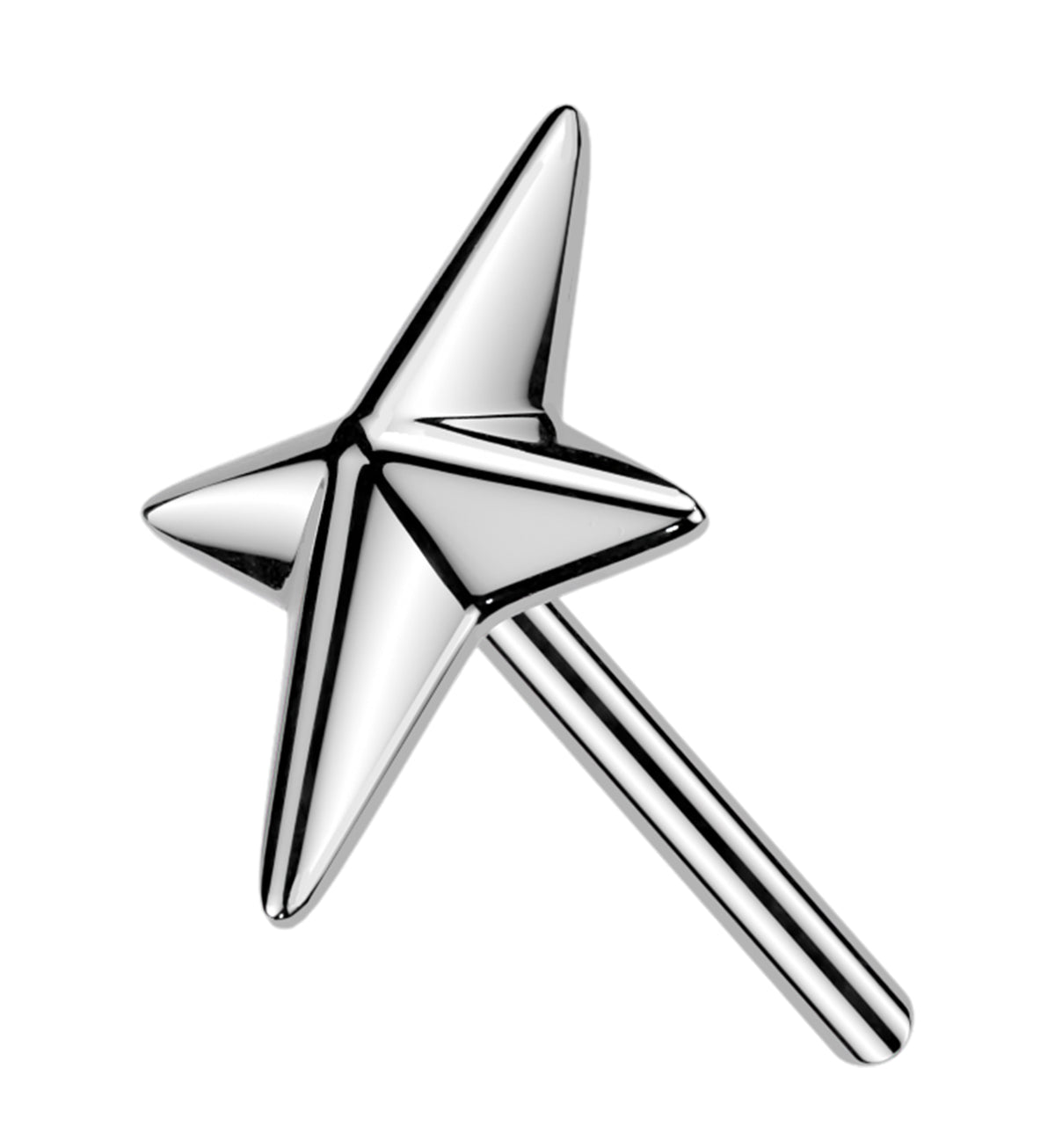 14kt White Gold Polaris Threadless Top
