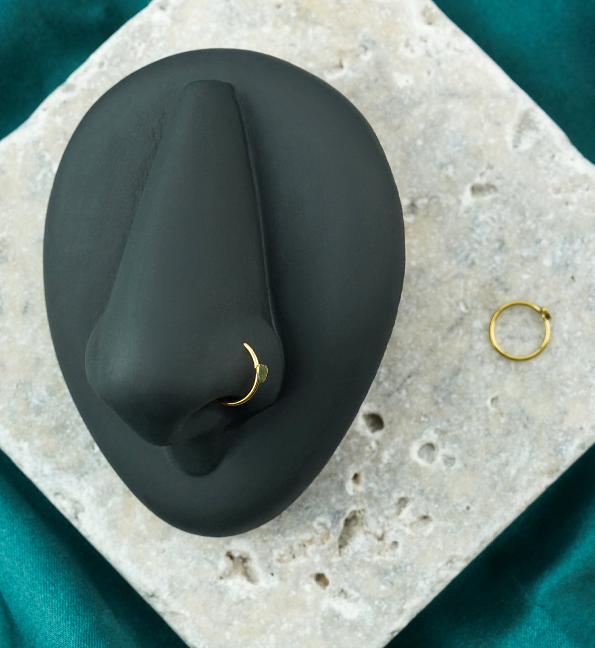 20G Gold PVD Stainless Steel Heart Seamless Ring