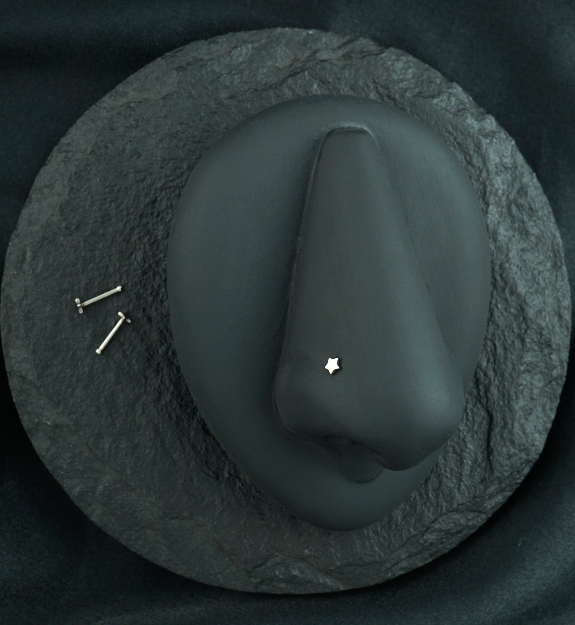 20G Star Top Stainless Steel Nosebone