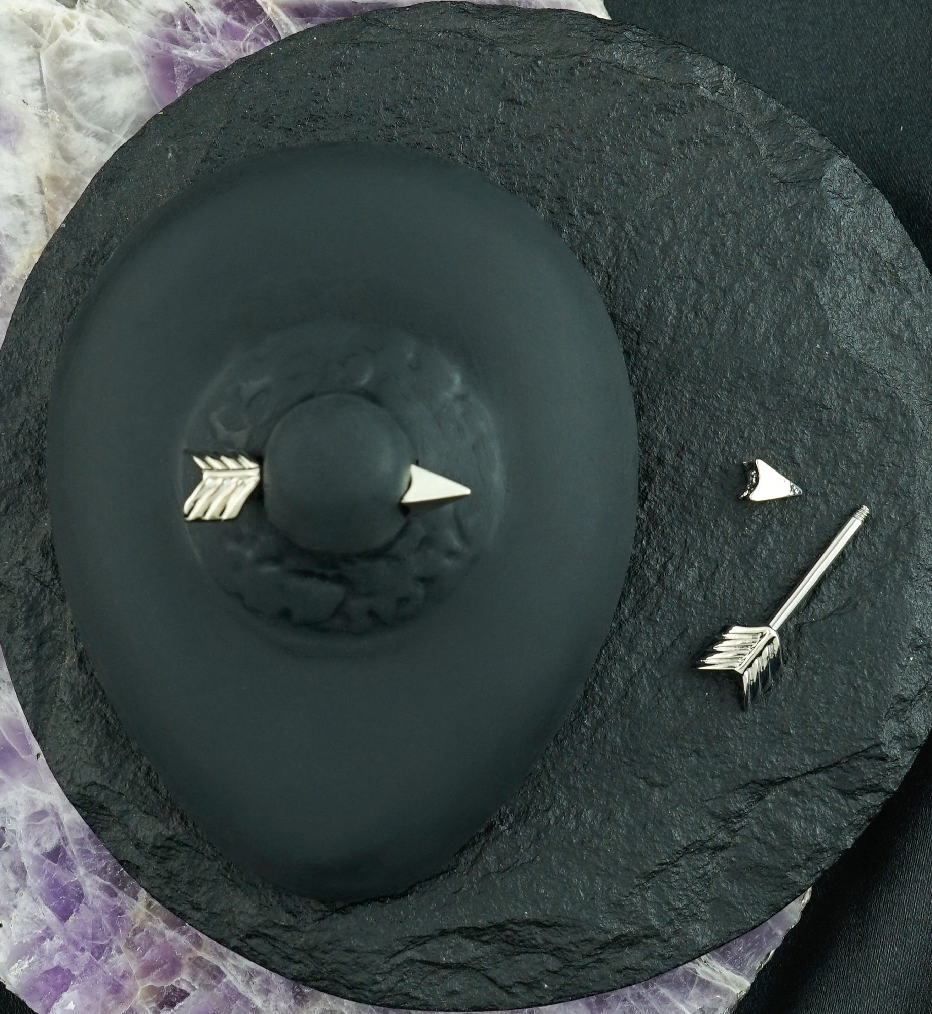 Arrow Nipple Ring Bar