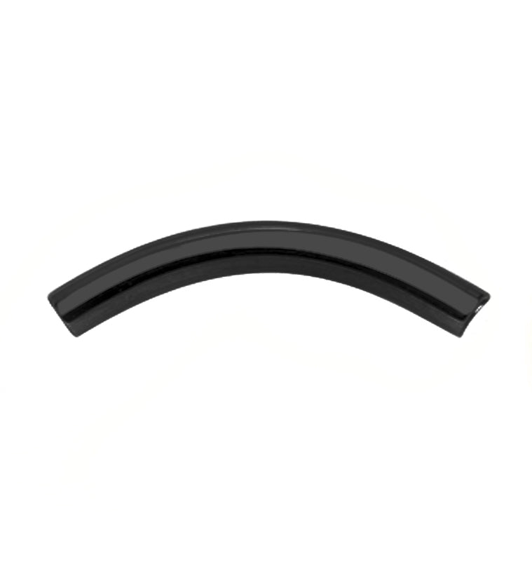 Black PVD Internally Threaded Titanium Curved Barbell - Post Only