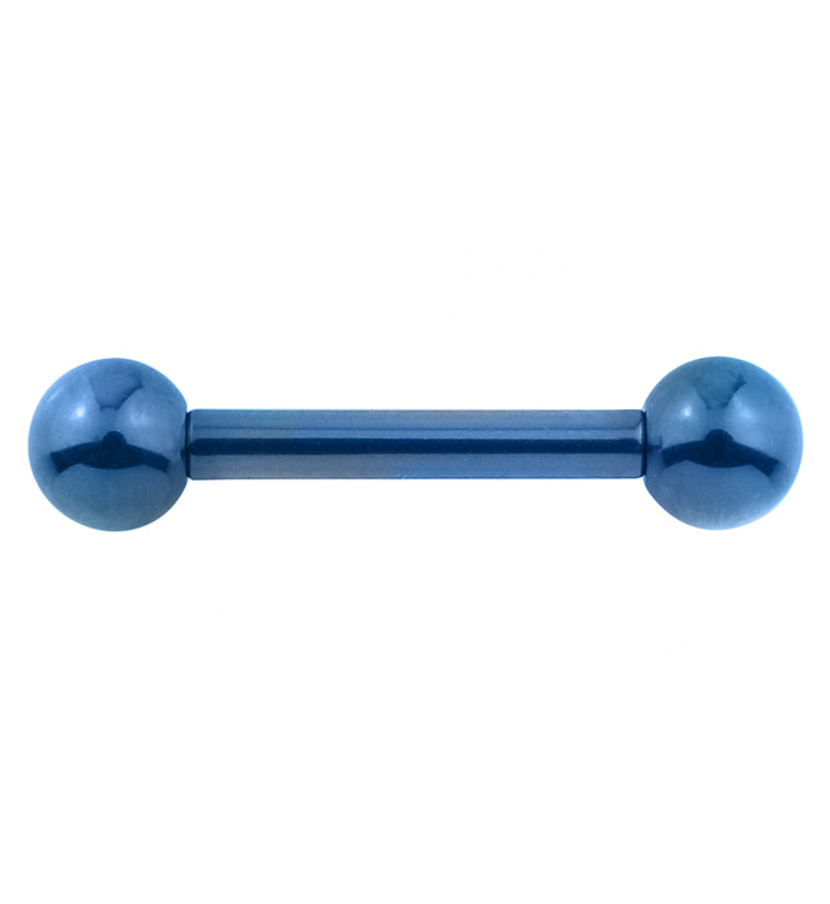 Blue Titanium Barbell