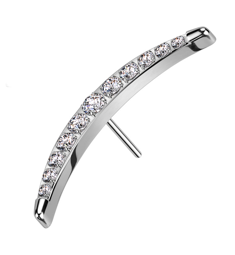 Camber Clear CZ Titanium Threadless Top