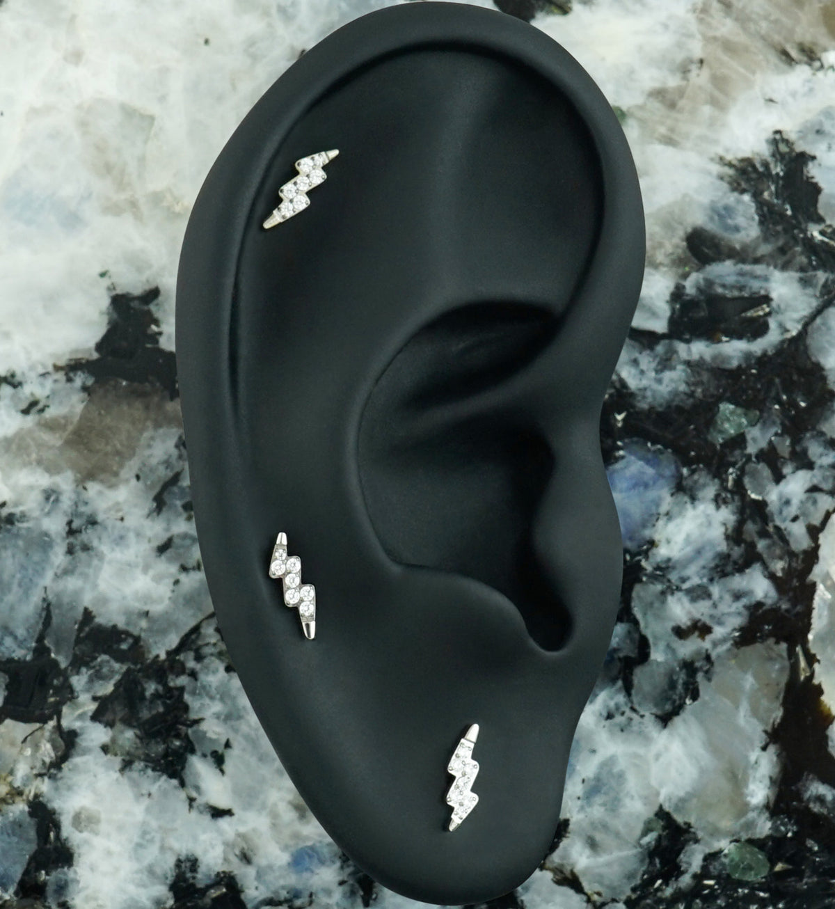 Charged Up CZ Titanium Threadless Top