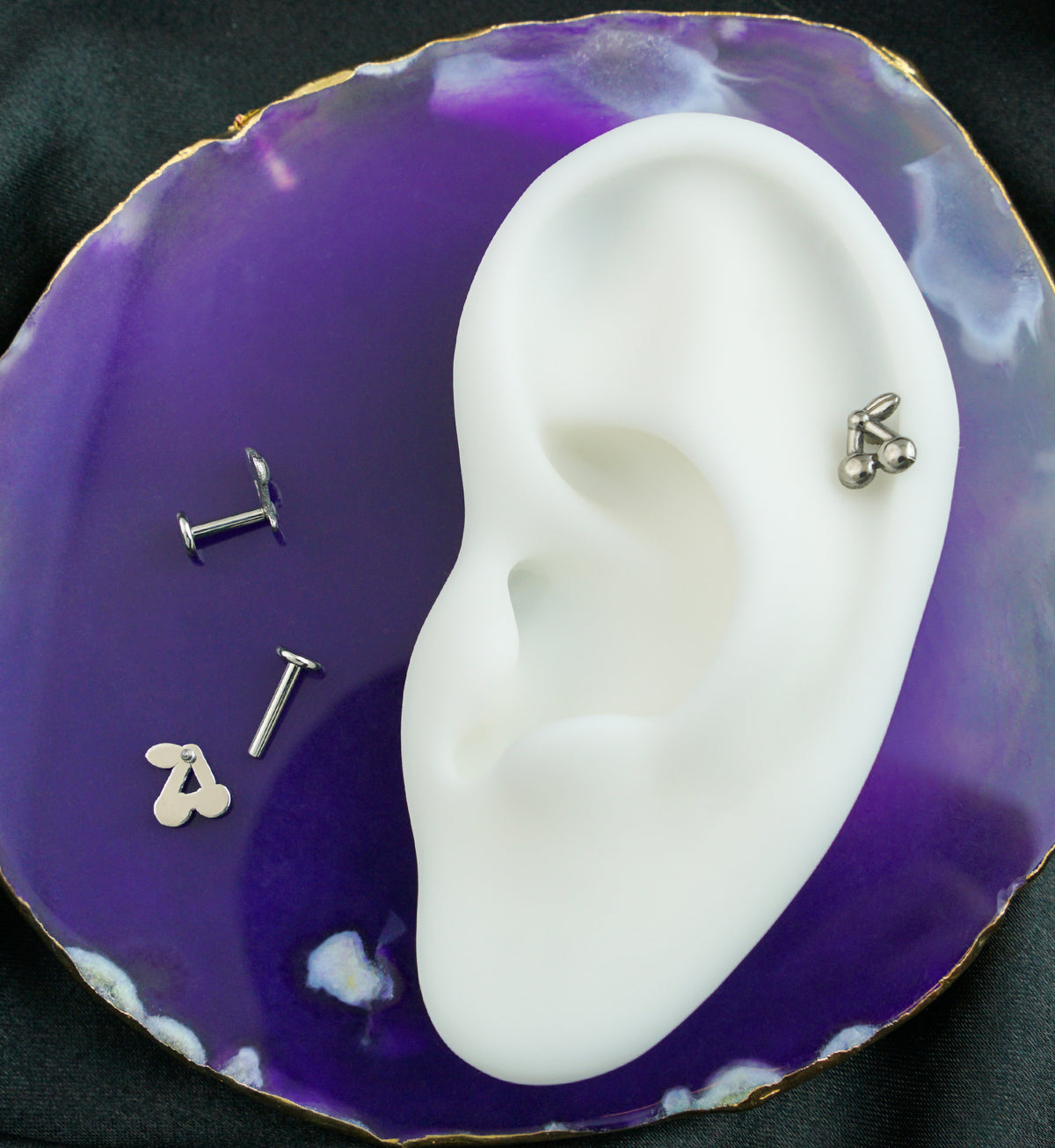 Cherries Internally Threaded Titanium Labret