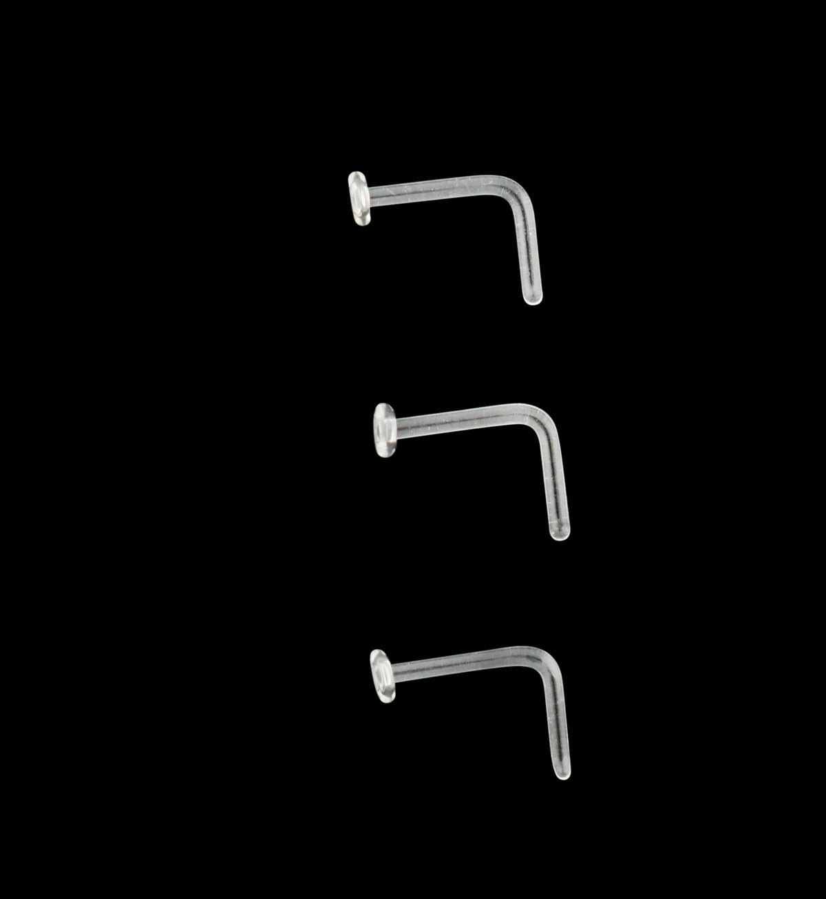 Clear L Bend Nose Ring