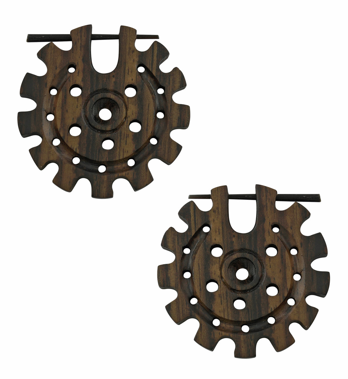 Gear Narra Wood Earrings