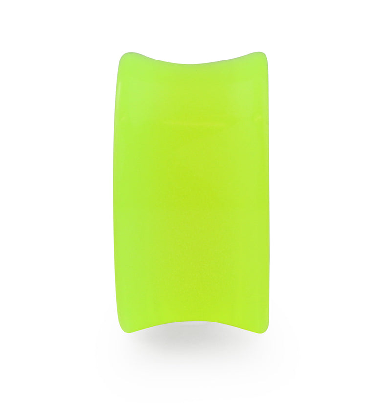 Double Flare Glow In The Dark Neon Green Plugs
