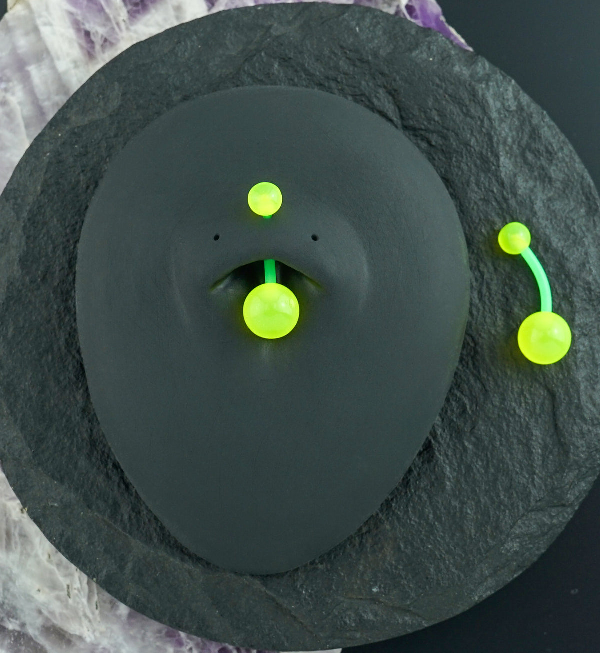Green Bioflex Belly Button Ring