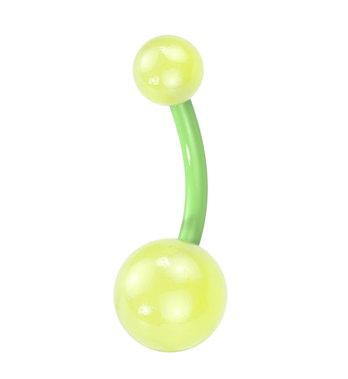 Green Bioflex Belly Button Ring by Urban Body Jewelry