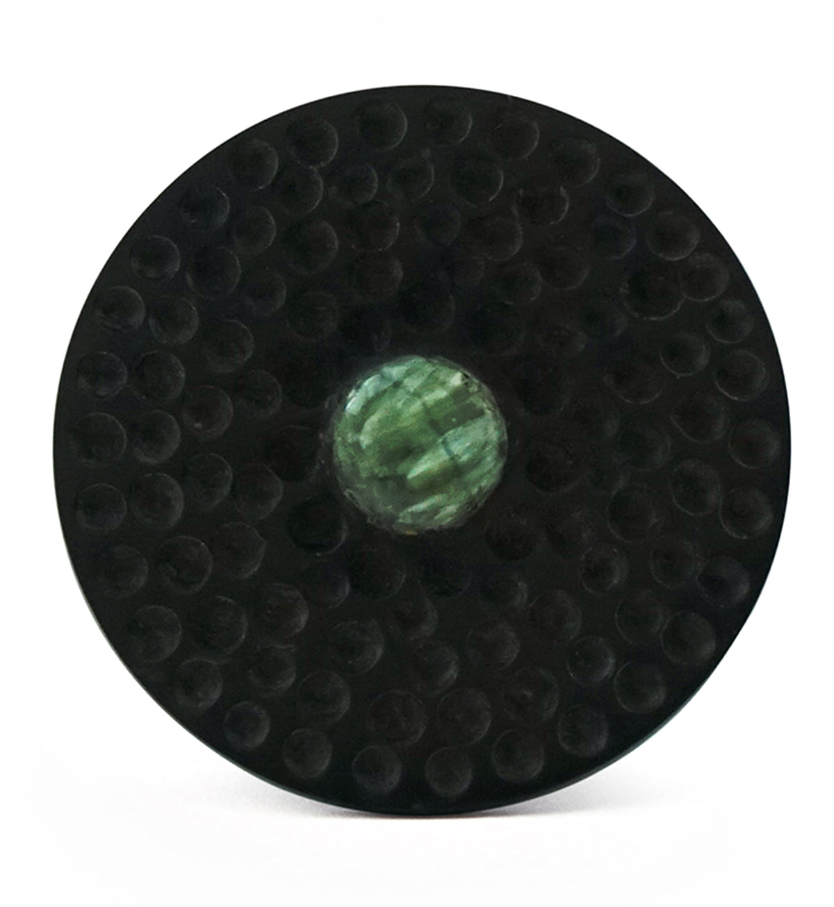 Hammered Seraphinite Stone Areng Wood Mayan Flare Plugs