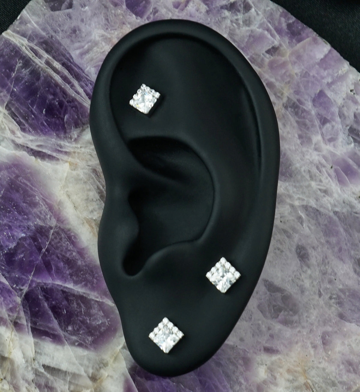 Highpoint Clear CZ Titanium Threadless Top