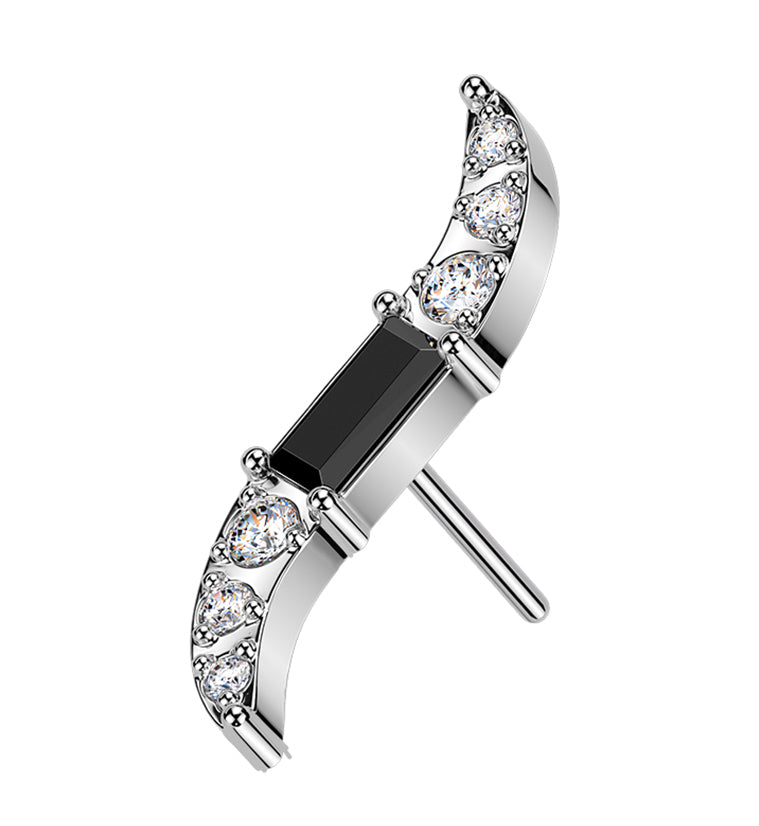 Integral Black CZ Titanium Threadless Top