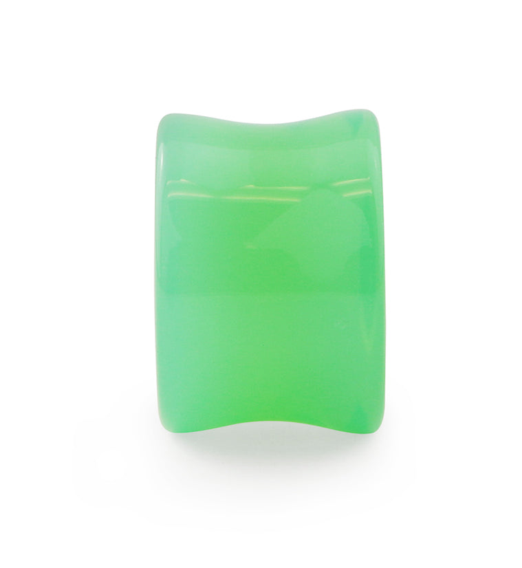 Mint Opalite Glass Plugs