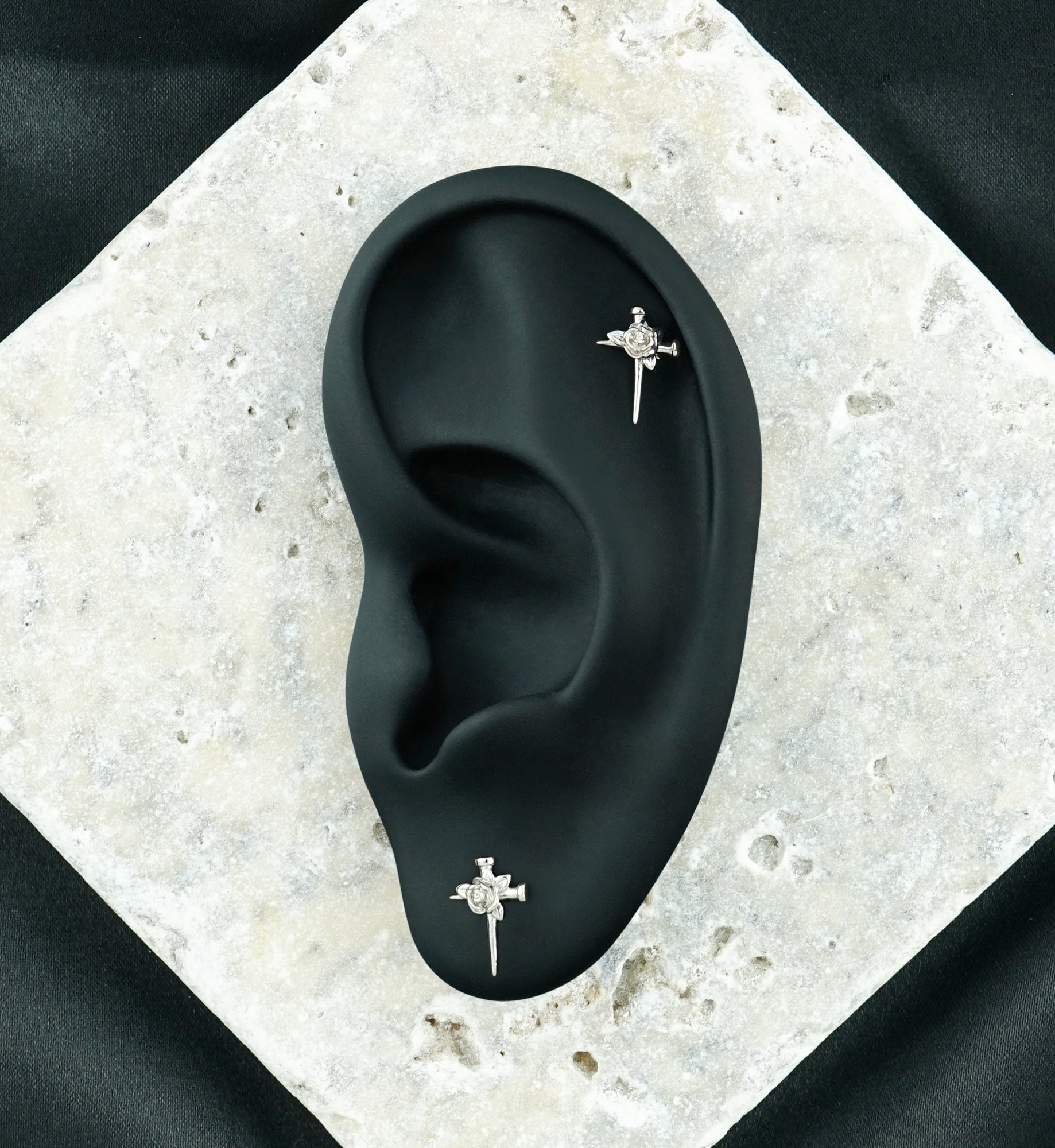 Mourning Rose Titanium Threadless Top
