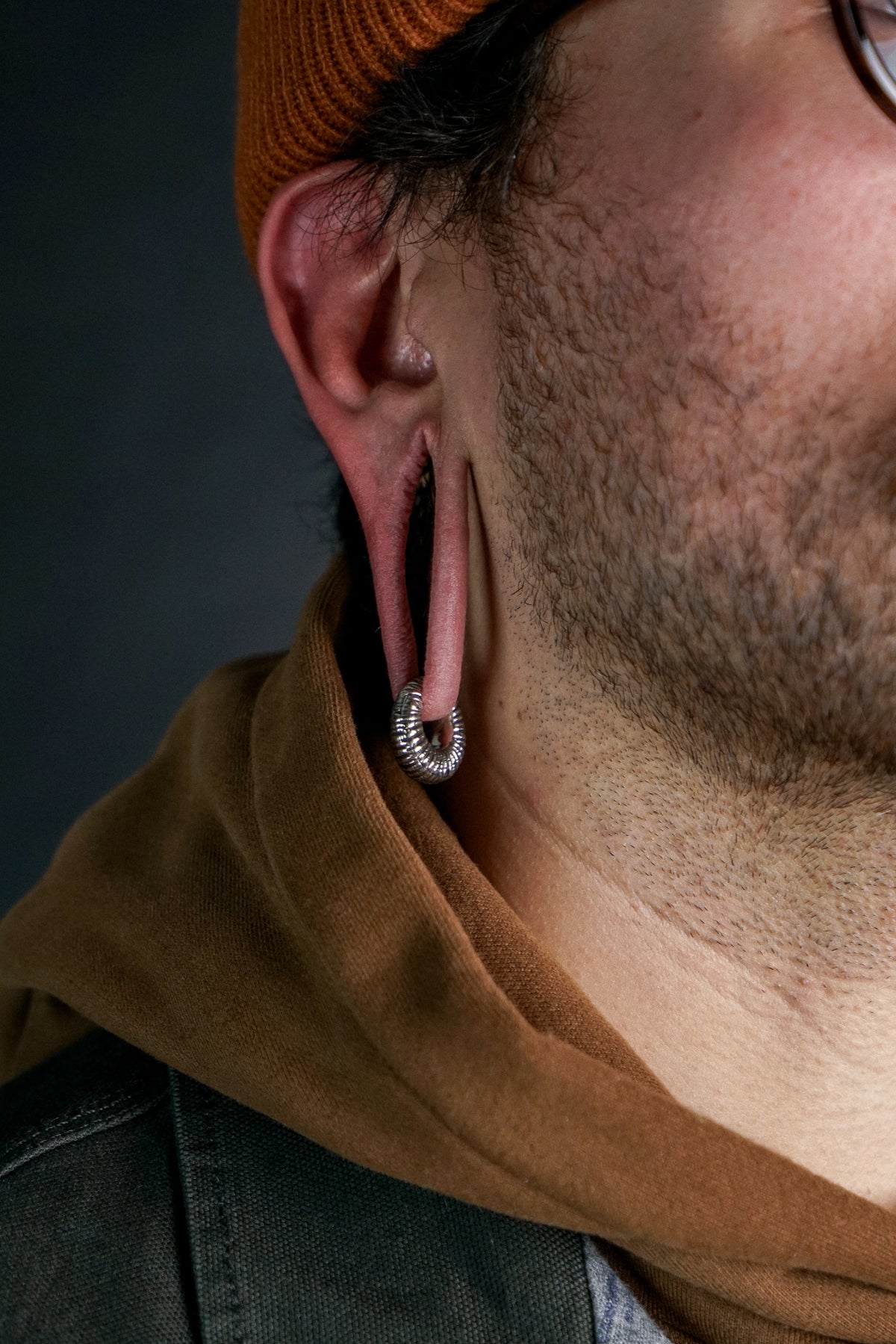 Rivel White Brass Hinged Ear Weights