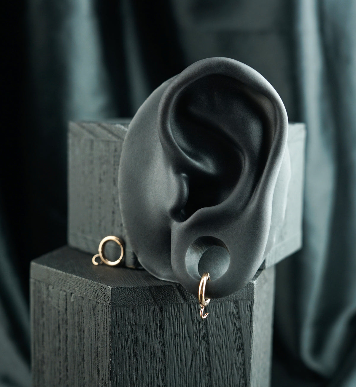 Rose Gold PVD Custom Stainless Steel Hinged Hoop Huggie Earrings