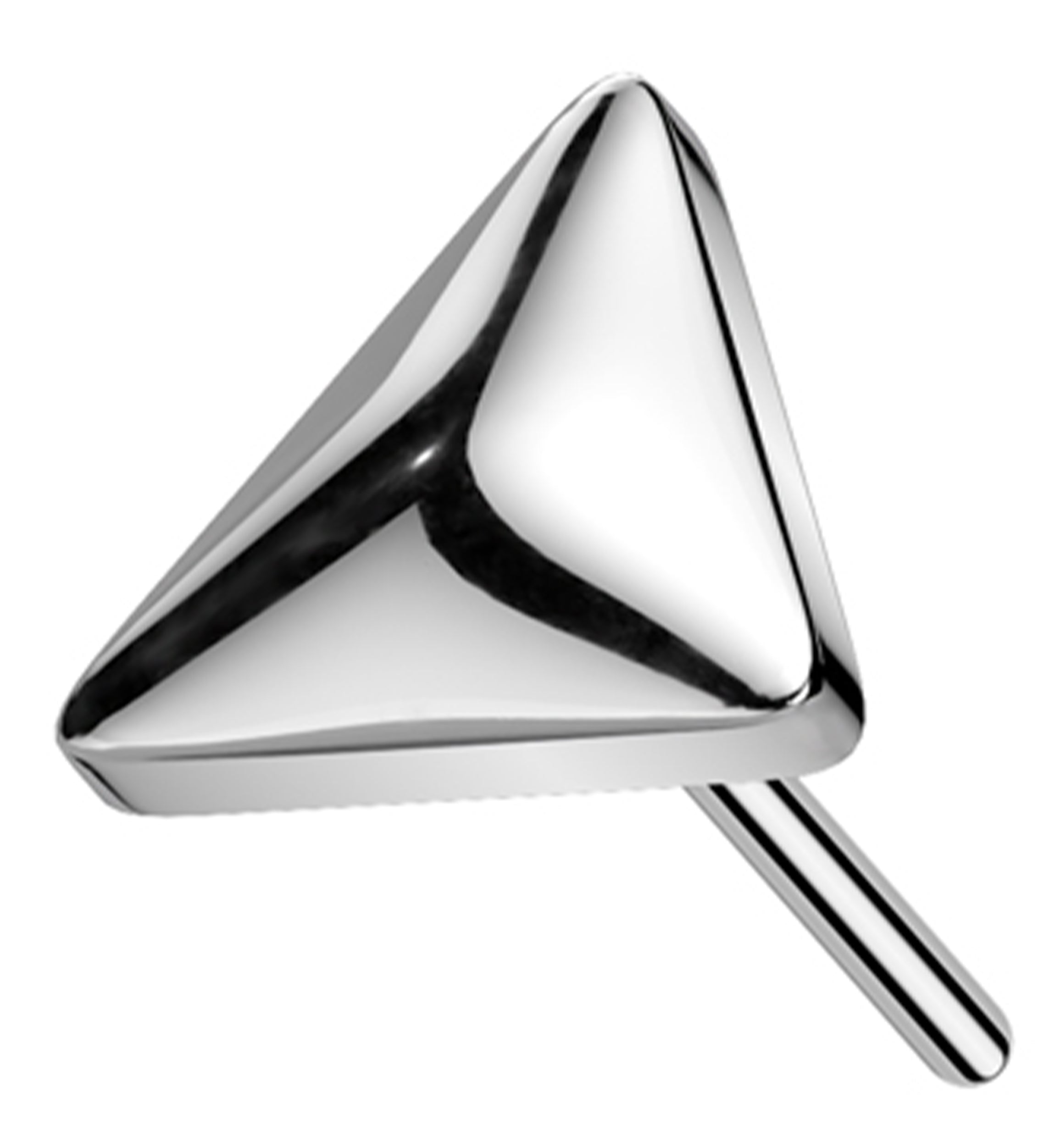 Rounded Triangle Titanium Threadless Top
