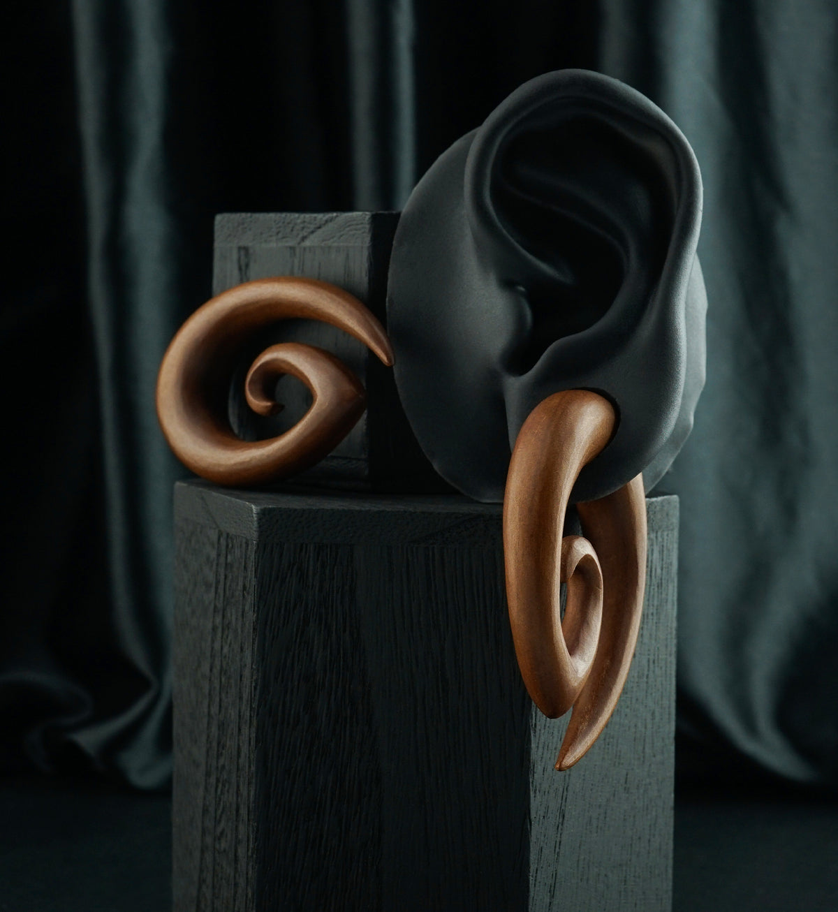 Saba Wood Oval Spirals