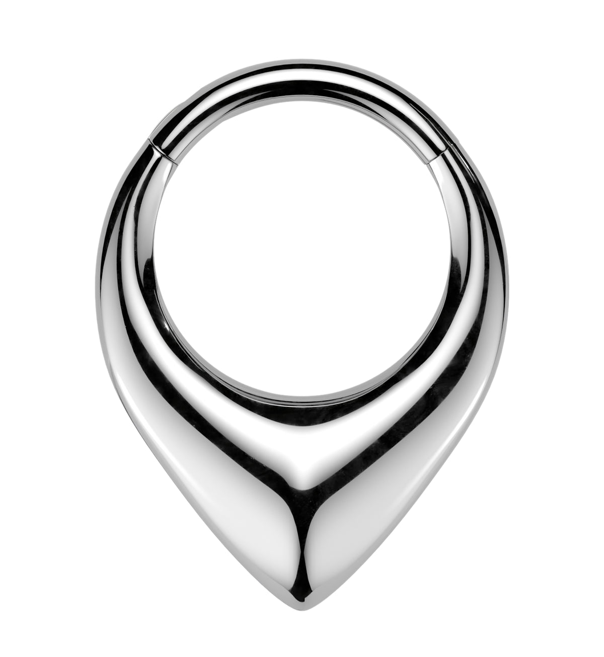 Solid Point Stainless Steel Hinged Segment Ring by Urban Body Jewelry