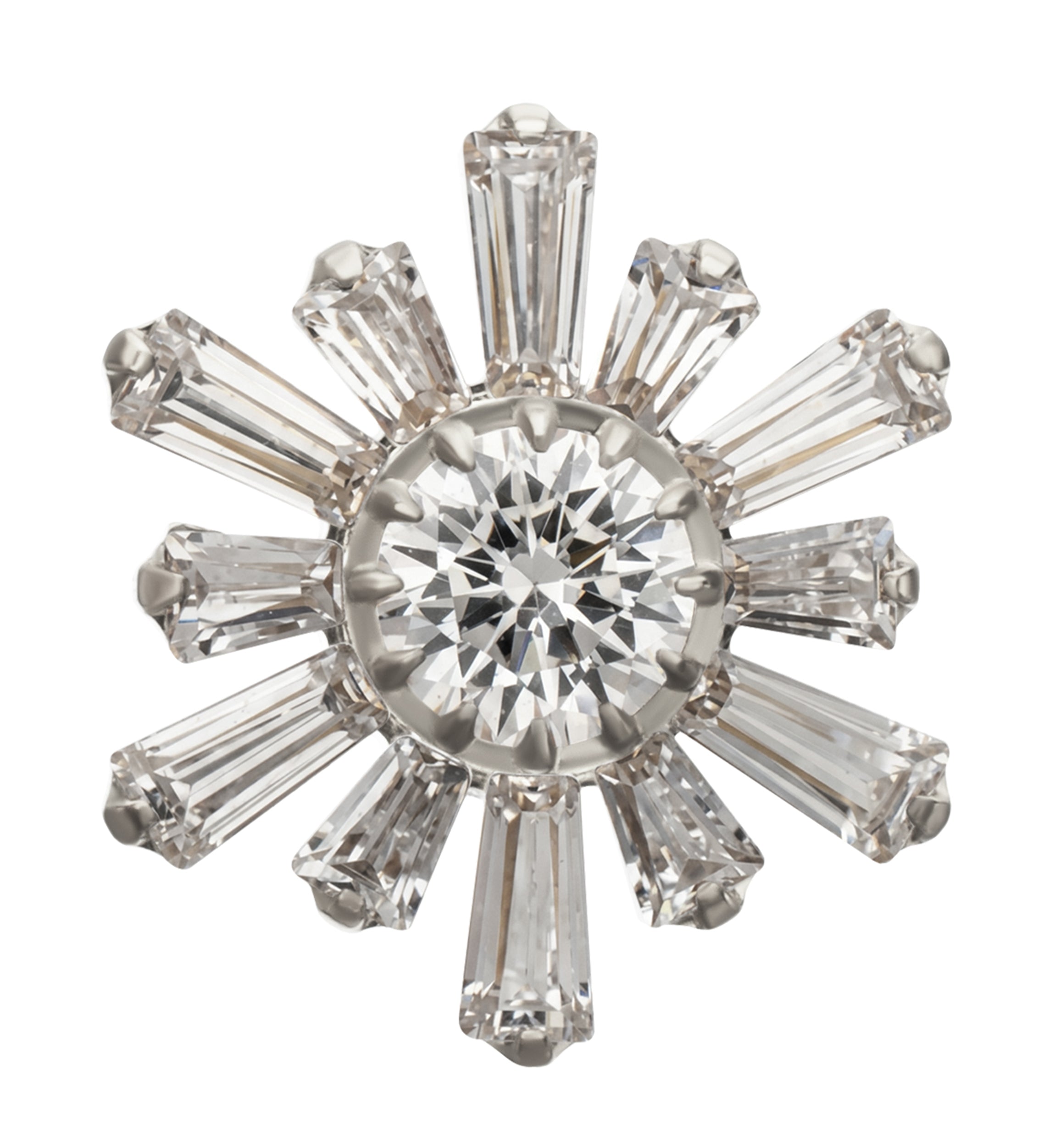 Sunbeam CZ Titanium Threadless Top