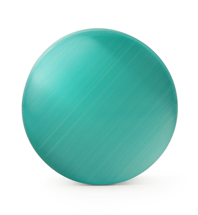 Turquoise Cat's Eye Glass Plugs