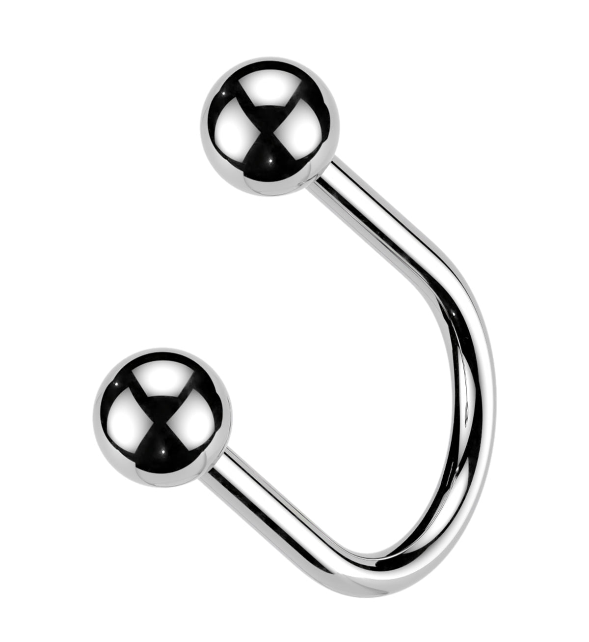 U-Shape Titanium Threadless Circular Barbell by Urban Body Jewelry