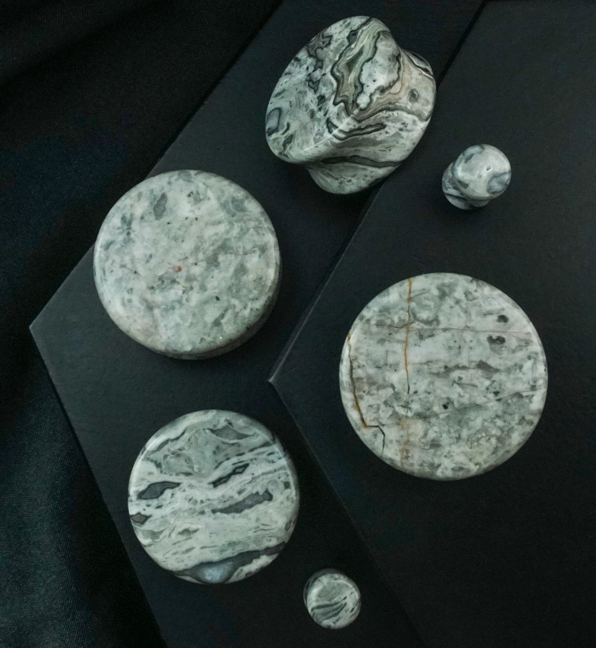 Wave Jasper Stone Plugs