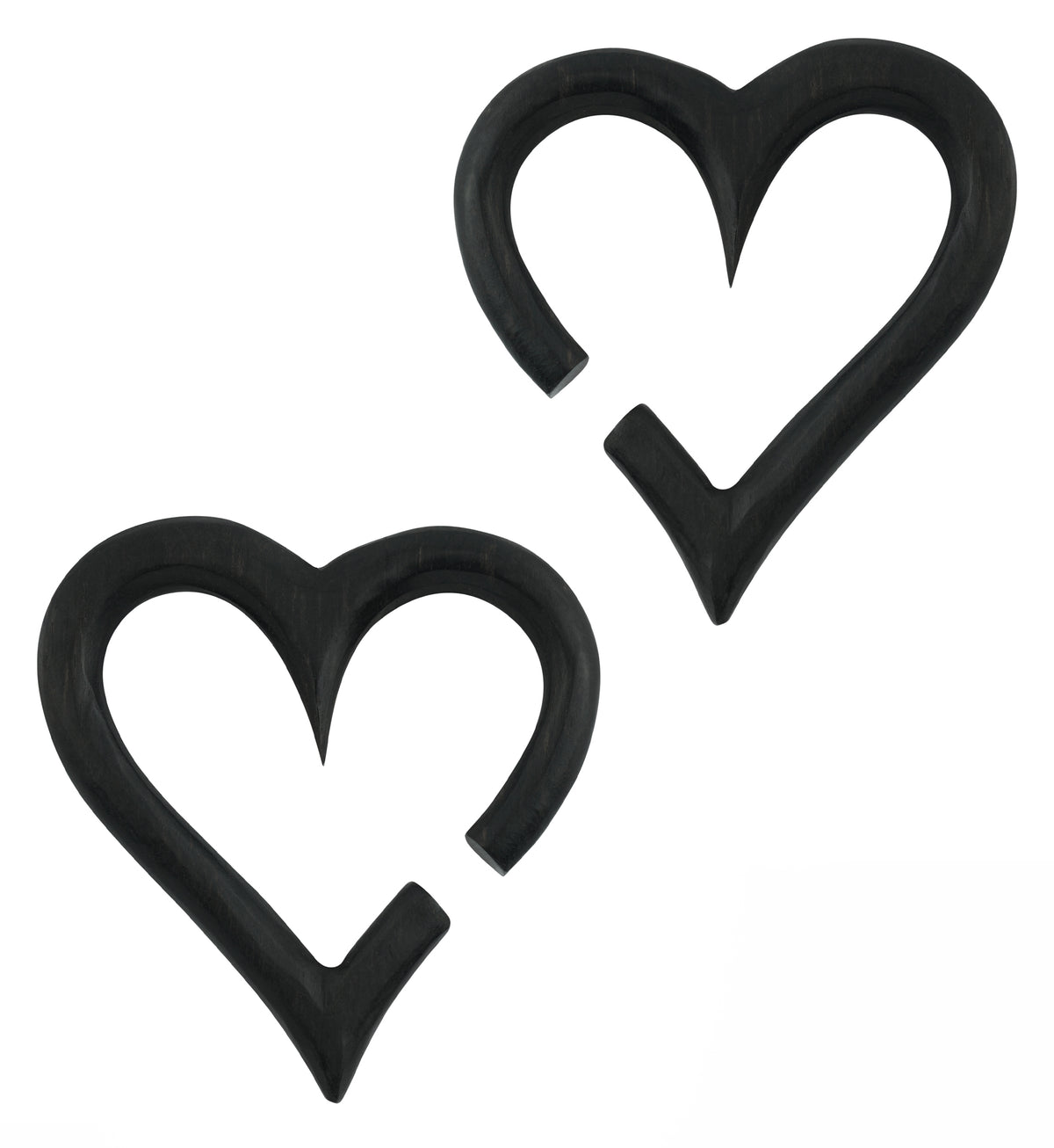 Wooden Heart Hanger Plugs