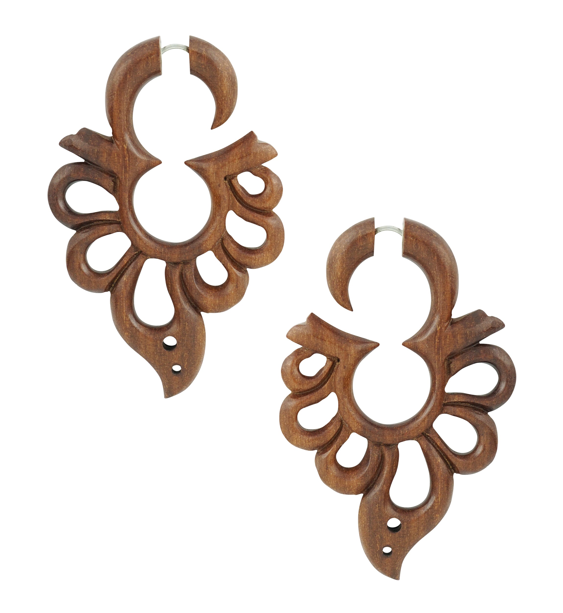 Wooden Splint Hangers / Fake Gauges Earrings