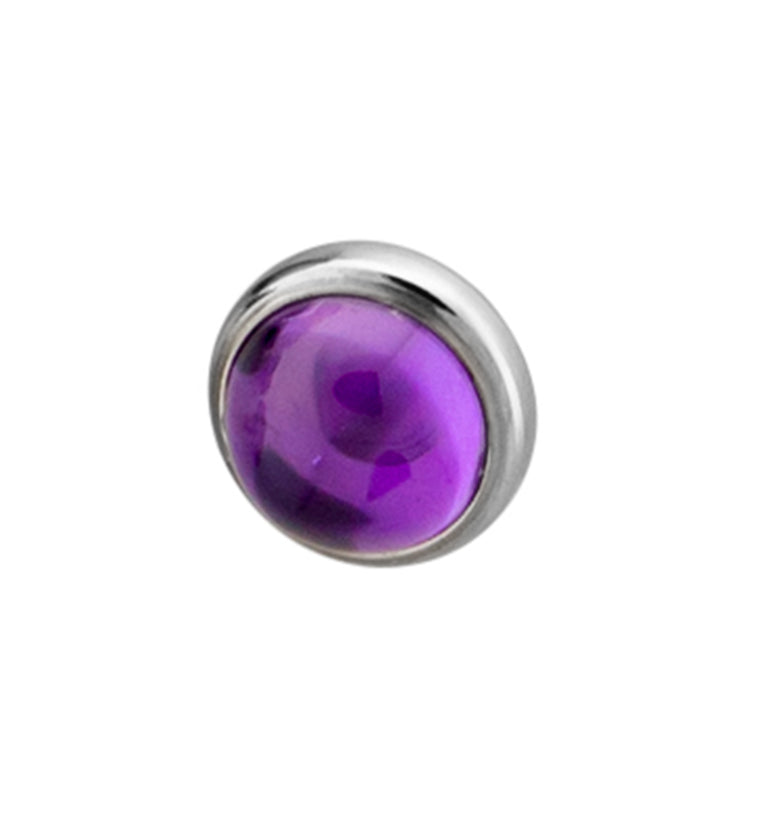 Amethyst Stone Titanium End