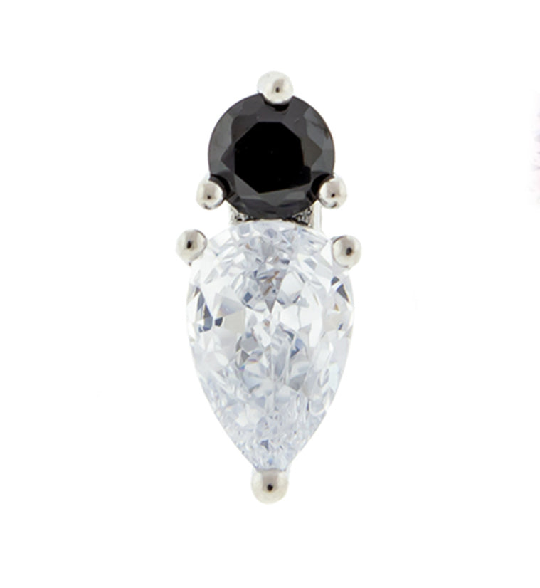 Bauble Black CZ Cartilage Barbell