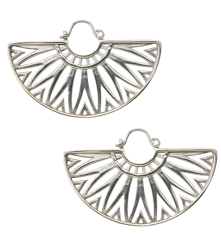 Beam White Brass Hangers - Earrings