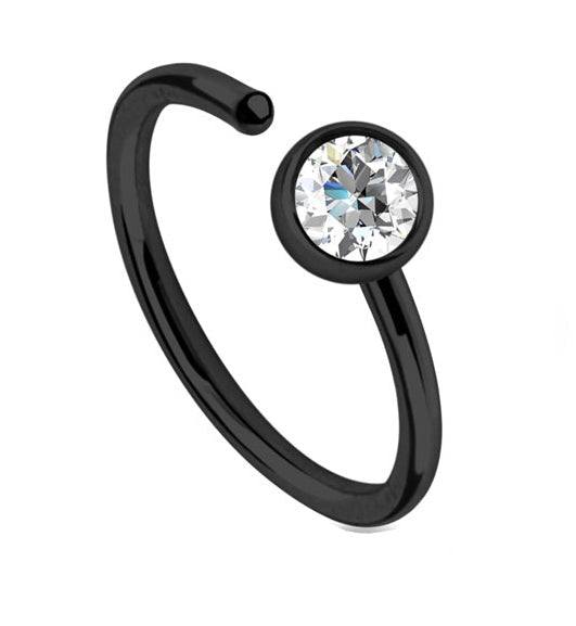 Black Nose Ring Hoop