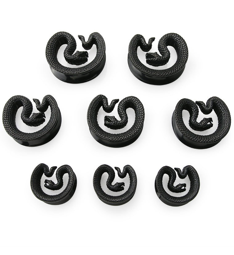 Black PVD Snake Stainless Steel Saddles