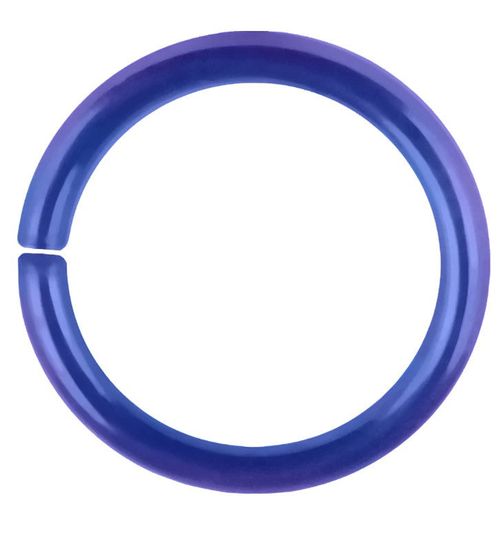 18G Blurple Niobium Seamless Ring