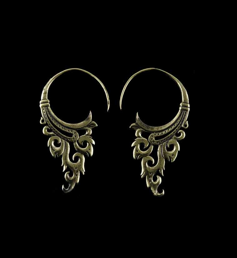 Brass Filigree Earrings