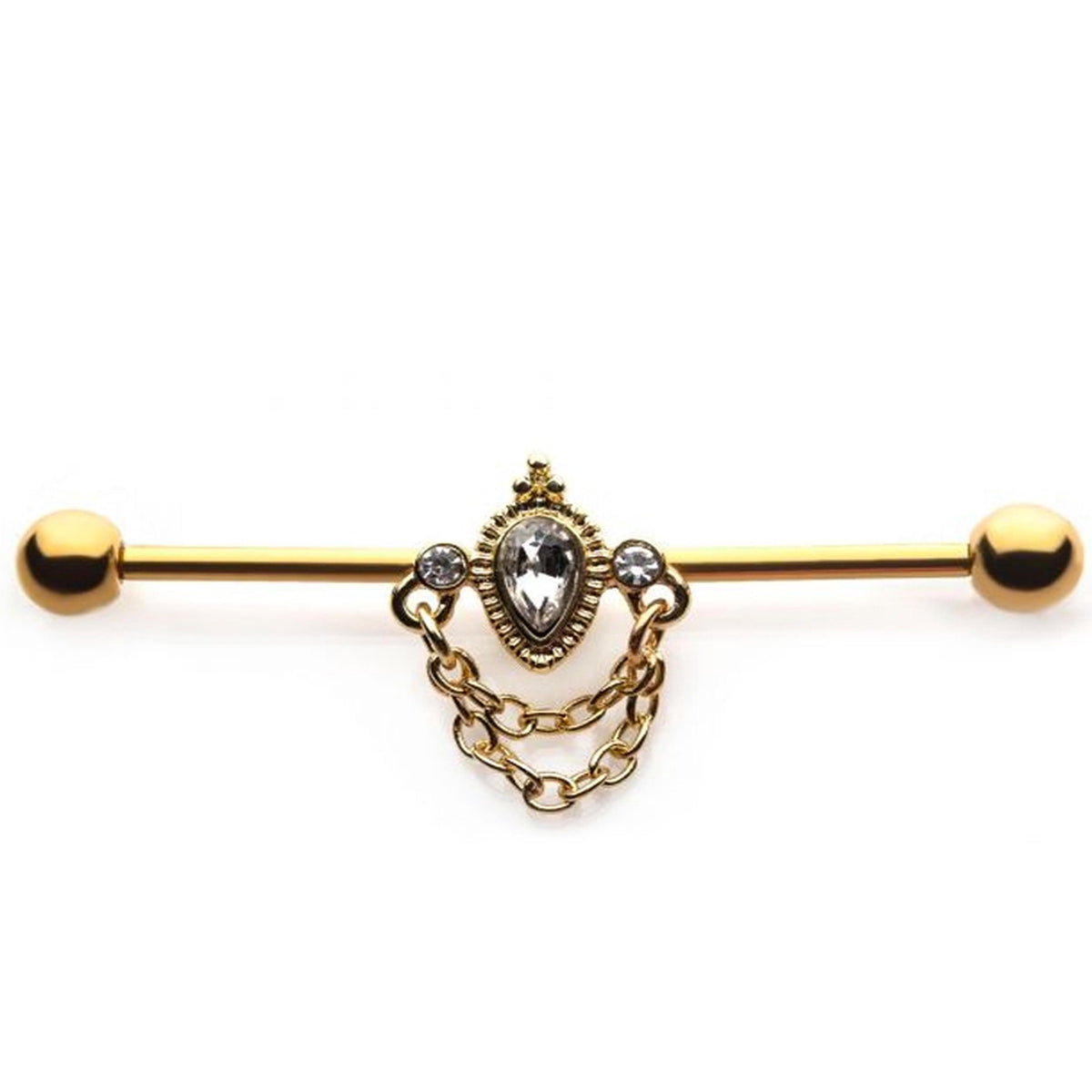 Teardrop Chained Industrial Barbell