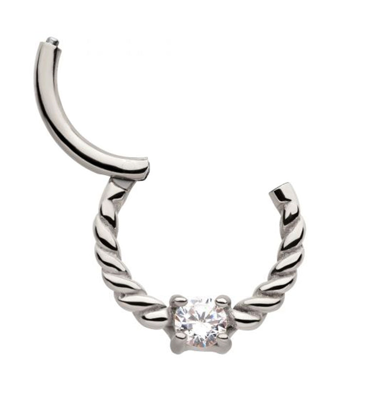 Coil Hinged Segment Ring by Urban Body Jewelry