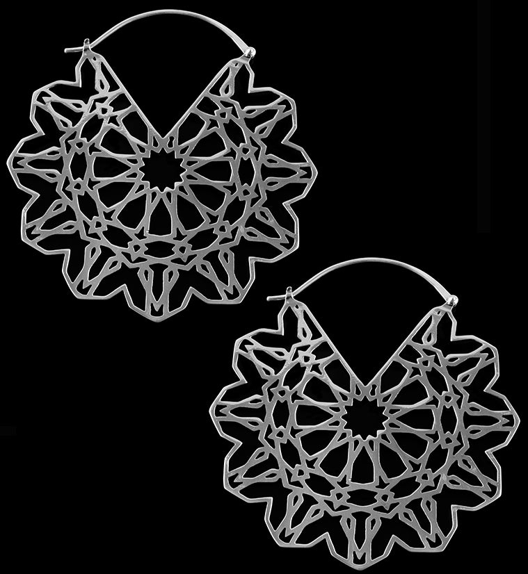 Concord White Brass Earrings / Weights