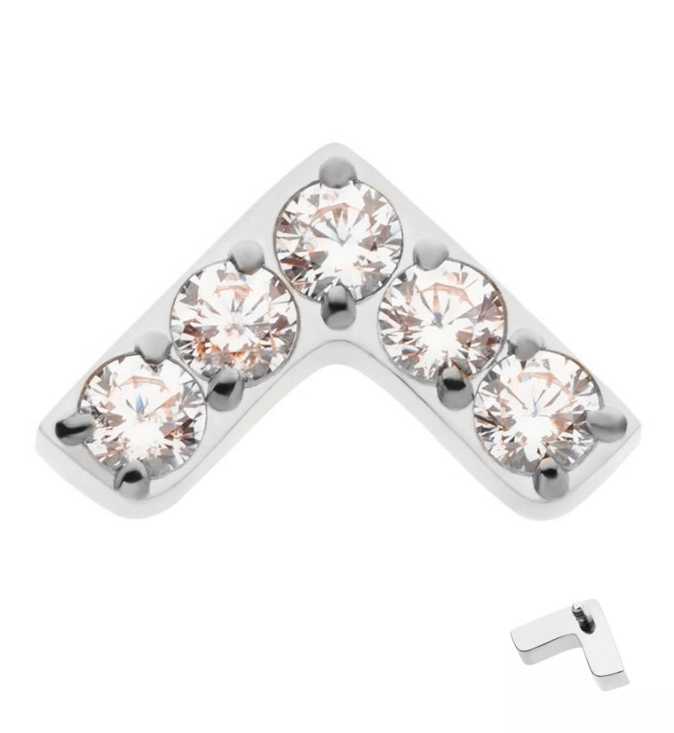 Dart CZ Internally Threaded Titanium Top
