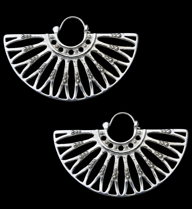 Egress White Brass Hangers - Earrings