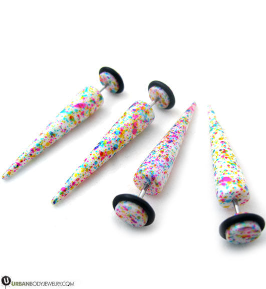 Fake Gauge Jawbreaker Earrings
