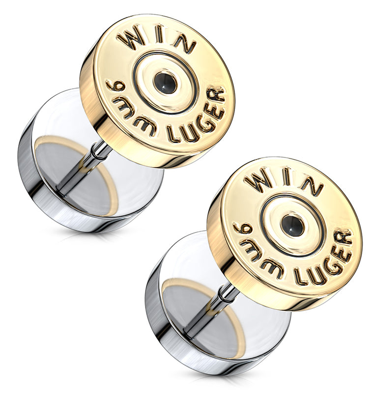 16G Bullet Backing Fake Plugs / Gauges