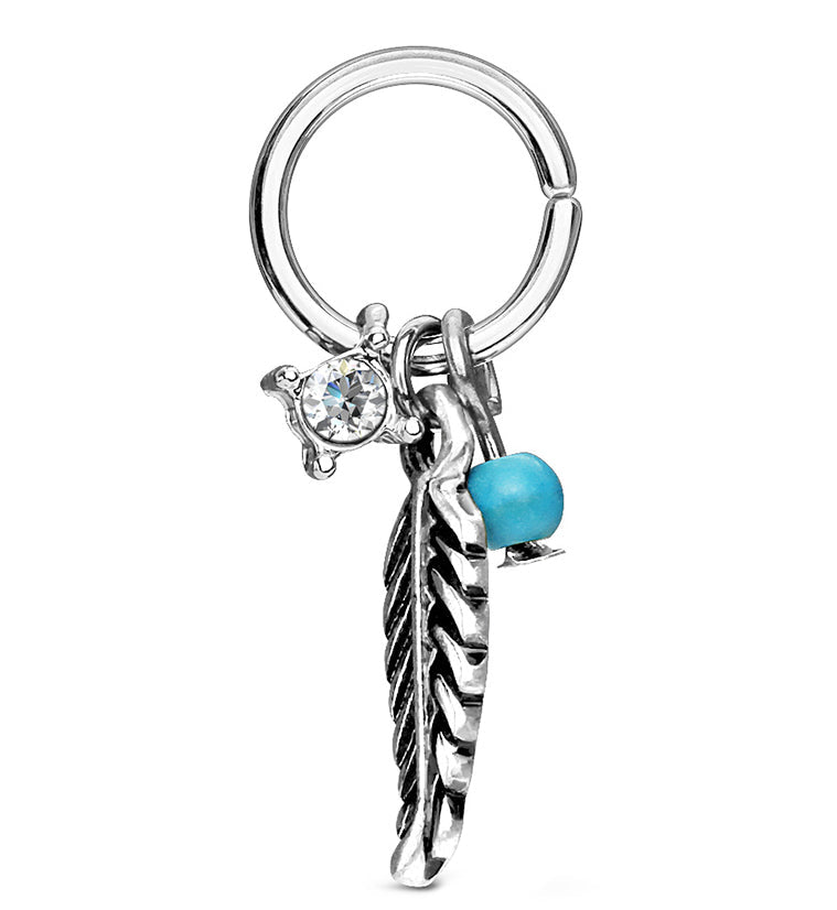 Feather Hang Annealed Seamless Ring
