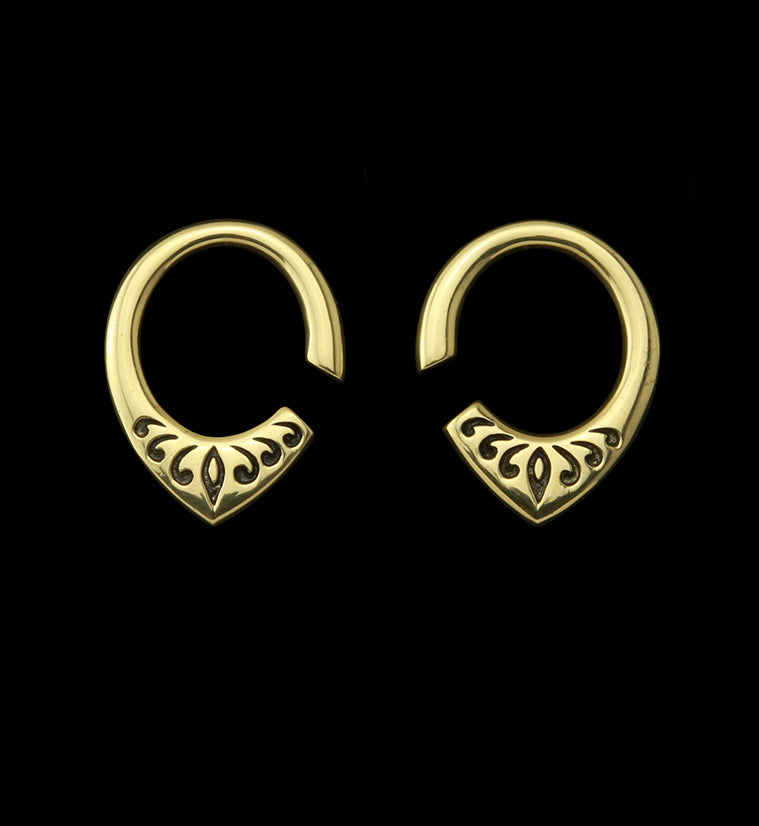 Fleck Brass Ear Weights by Urban Body Jewelry