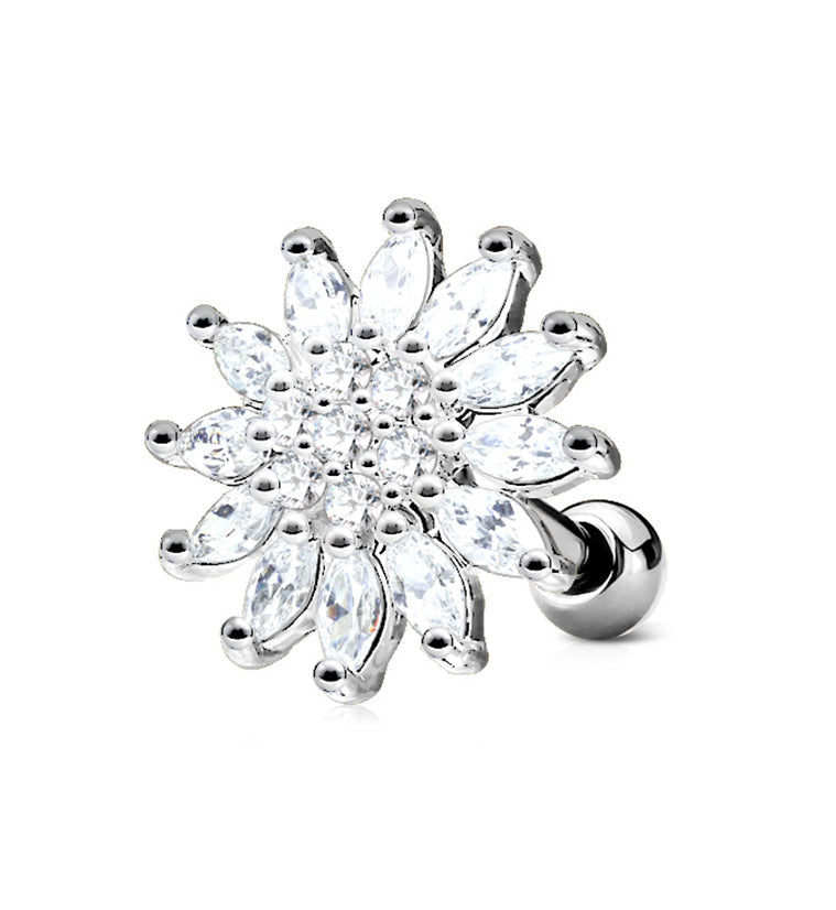Blossom Gem Top Cartilage Barbell