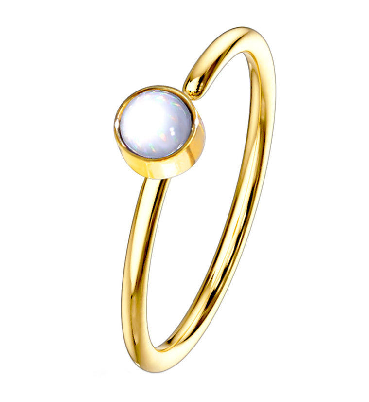 20G Gold Micro Escent Stainless Steel Nose Ring Hoop